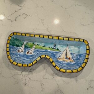 Kelvin Chen Sailing Themed Enamel Copper glasses Tray catchall sunglasses costal